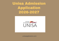 Unisa Admission Application 2026-2027