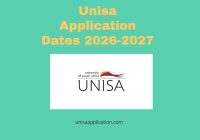 Unisa Application Dates 2026-2027