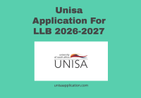 Unisa Application For LLB 2026-2027
