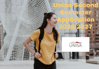 Unisa Second Semester Application 2026/2027