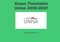 Exam Timetable Unisa 2026-2027