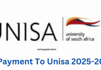 Payment To Unisa 2025-2026