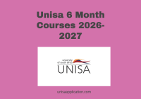 Unisa 6 Month Courses 2026-2027