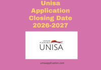 Unisa Application Closing Date 2026-2027