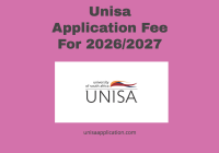 Unisa Application Fee For 2026/2027