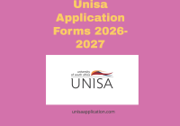 Unisa Application Forms 2026-2027