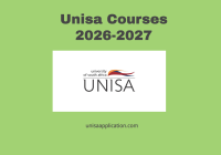 Unisa Courses 2026-2027