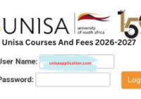 Unisa Courses And Fees 2026-2027