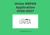 Unisa NSFAS Application 2026-2027