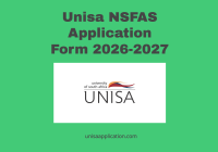 Unisa NSFAS Application Form 2026-2027
