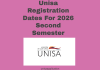 Unisa Registration Dates For 2026 Second Semester