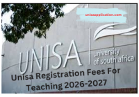 Unisa Registration Fees For Teaching 2026-2027