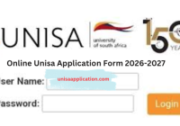 Online Unisa Application Form 2026-2027