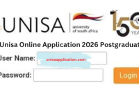 Unisa Online Application 2026 Postgraduate