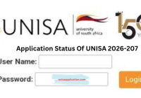 Application Status Of UNISA 2026-207