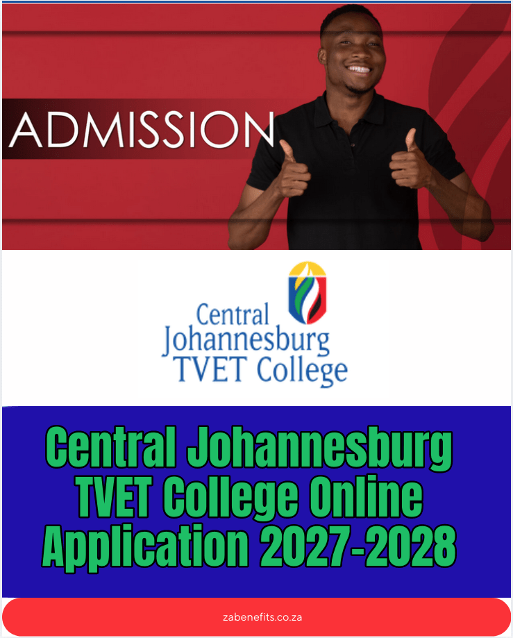 Central Johannesburg TVET College Online Application 2027-2028