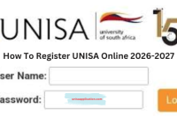 How To Register UNISA Online 2026-2027