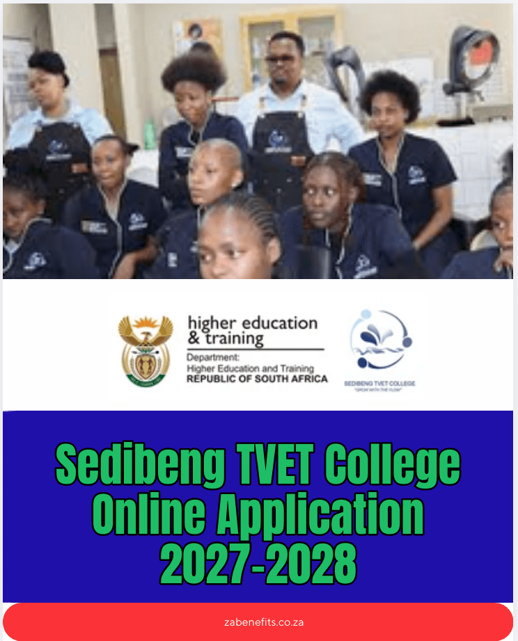 Sedibeng TVET College Online Application 2027-2028