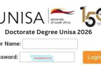 Doctorate Degree Unisa 2026