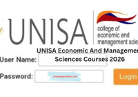 UNISA Economic And Management Sciences Courses 2026