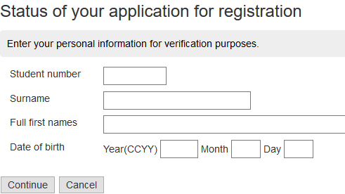 unisa status registration 2023 check 2022 application