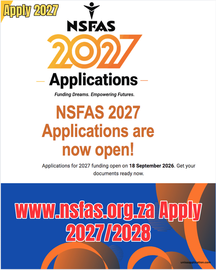 www.nsfas.org.za Apply 2027/2028